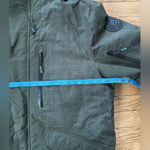 Men's Avalanche Snowboard Green Hooded Jacket L - Picture 8 of 8